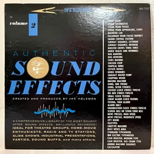 AUTHENTIC SOUND EFFECTS Vol 2 - Jac Holzman (Elektra) - 12" Vinyl Record LP - EX
