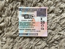 Everton v Liverpool. Charity Shield August 1984 Ticket.