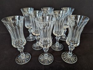 RARE Waterford Crystal Set of 8 “Innisfail” Fluted Champagne, 7.75″H, PA6439LL