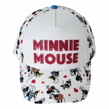 NWT MINNIE MOUSE WALT DISNEY WORLD AUTHENTIC GIRLS YOUTH GLITTER BASEBALL CAP
