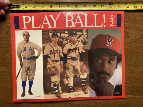 Vintage Factory Sealed Play Ball Baseball Statistics Calendar 1998 Rare R1 - Picture 12 of 12