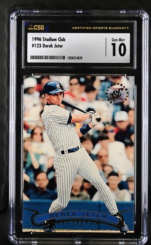 1996 stadium club Derek Jeter CSG 10 GEM MINT
