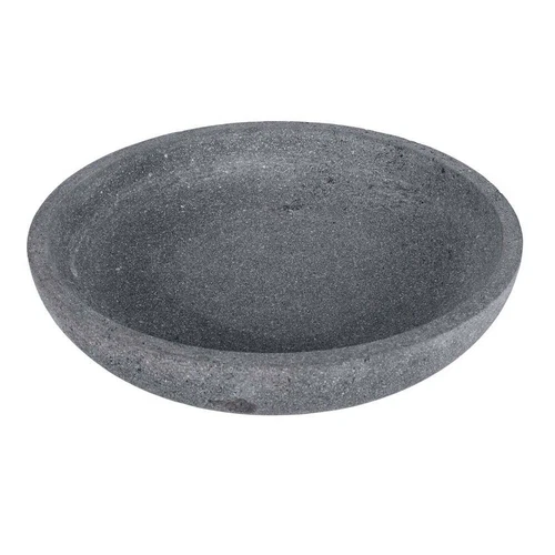 ASHEN INDOOR & OUTDOOR LAVA STONE TRAY 16" BOWL UTTERMOST 18264 - Picture 5 of 6