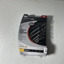 RCA Digital Plus Component Video & Stereo Audio Cable 9 ft  (DH9CVSA) NEW