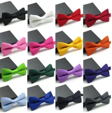 BOWTIES Bow Ties Adjustable Solid Color Tuxedo Formal Classic Fashion Novelty
