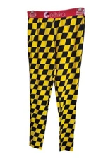 ETHIKA Womens Checkered Print Leggings Size M