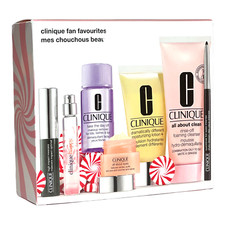 Clinique Fan Favorites Set 7 Pieces DDL Mascara Quickliner Happy Eyes Cleanser