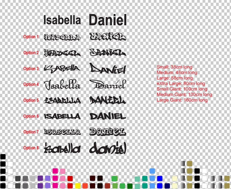 OZDECOCOMAU Graffiti Personalised Name Wall Sticker Decal Custom Removable Nursery Sticker