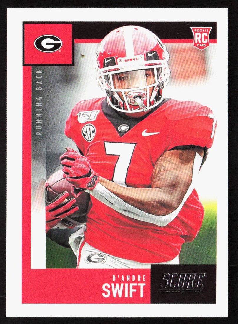 2020 Panini Score D'Andre Swift Rookie Card RC #377 Georgia Bulldogs