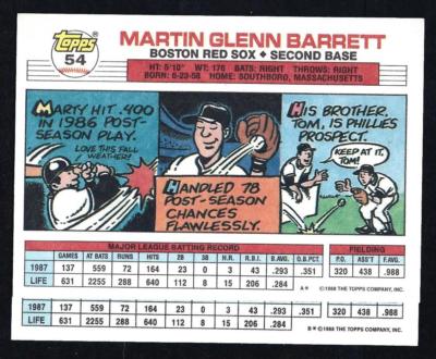 1988 Topps Big Copyright Line Print VARIATION PAIRS * You PICK CHOOSE *