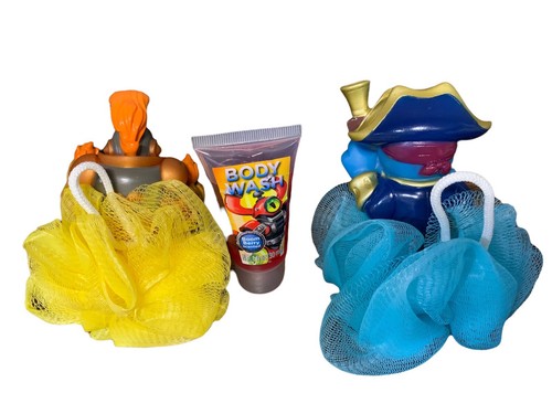 2 Skylanders Bath Poufs - Loafa Blast Zone & Wash Bukler - Boom Berry Body Wash - Picture 5 of 9