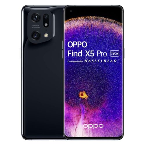 Téléphone Oppo Find X5 Pro CPH2305 256 Go 12 Go débloqué double SIM émaillé noir - Photo 1/4
