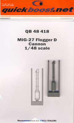 Quickboost MiG-27 Flogger D Cannon Gatling for ESCI/Italeri 1:48 Kit New