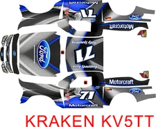 KRAKEN CLASS KV5TT  wrap decals stickers TROPHY TRUCK FORD MOTORSPORTS THEME