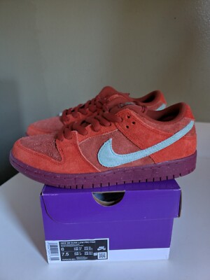 Size 6 Youth = 7.5 Women ___ nike sb dunk low mystic red lobster rosewood dunks