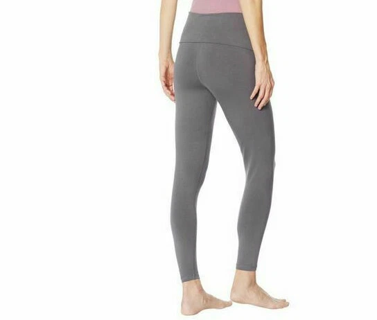 Legging Rhonda Cizalla Mezcla Algodón Plegable Cintura Talla 3X PLUS NEGRO  Foto 2 de 3