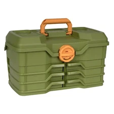  NextGen 6/0 Large Tackle Box, 15.5 inches, Fishing Tackle Box, Plastic, Green
