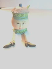 Collections Etc Tea Party Anthropomorphic Resin Shelf Sitter Teapot Cup - Used 