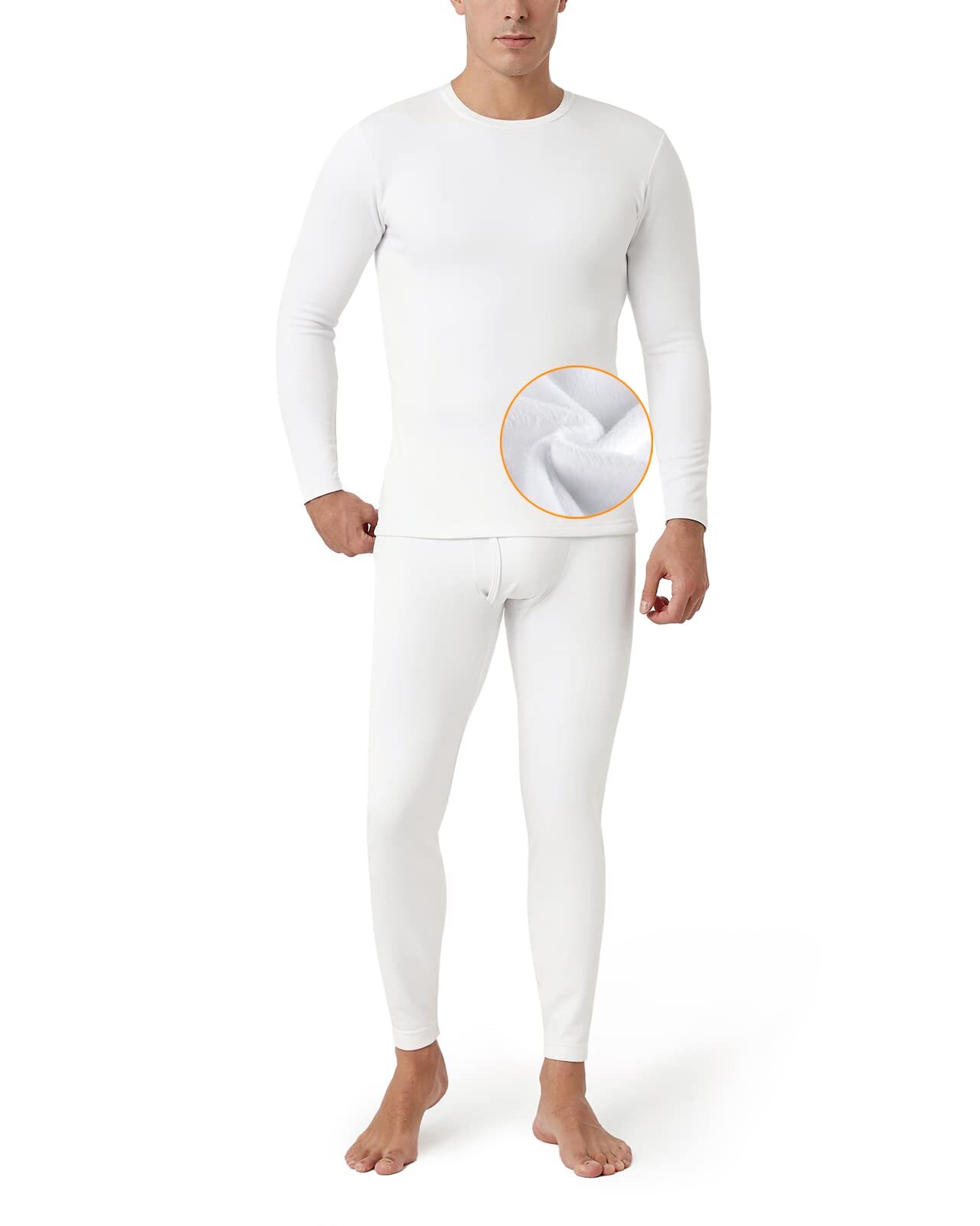 Lapasa LAPASA Mens Thermal Underwear Set Soft Fleece Lined Long Johns