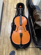 Gliga Stradivari model cello 4/4  Case  Stand  Bow