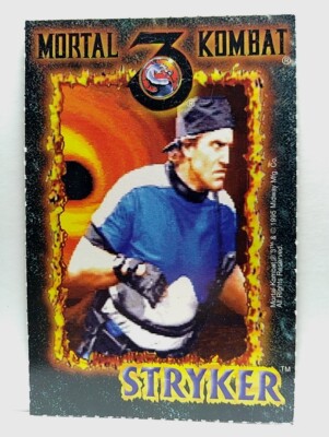 1995 Midway Mortal Kombat 3 Stryker, Collectable Card. Sm1