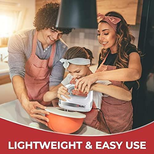 Mueller Electric Hand Mixer, 5 Speed 250W Turbo Heavy Duty with Storage