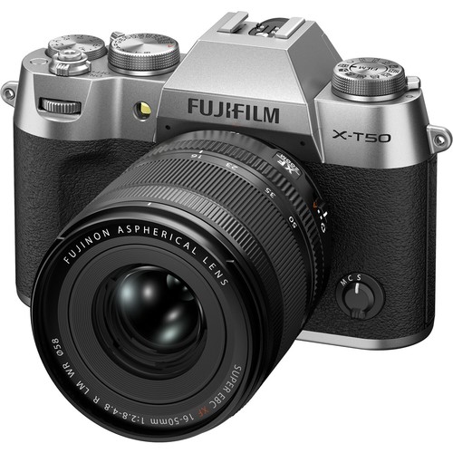 FUJIFILM X-T50 sin Espejo Cámara Con XF 16-50mm F/2.8-4.8 Lente Plata - 7PC Kit - Imagen 2 de 6