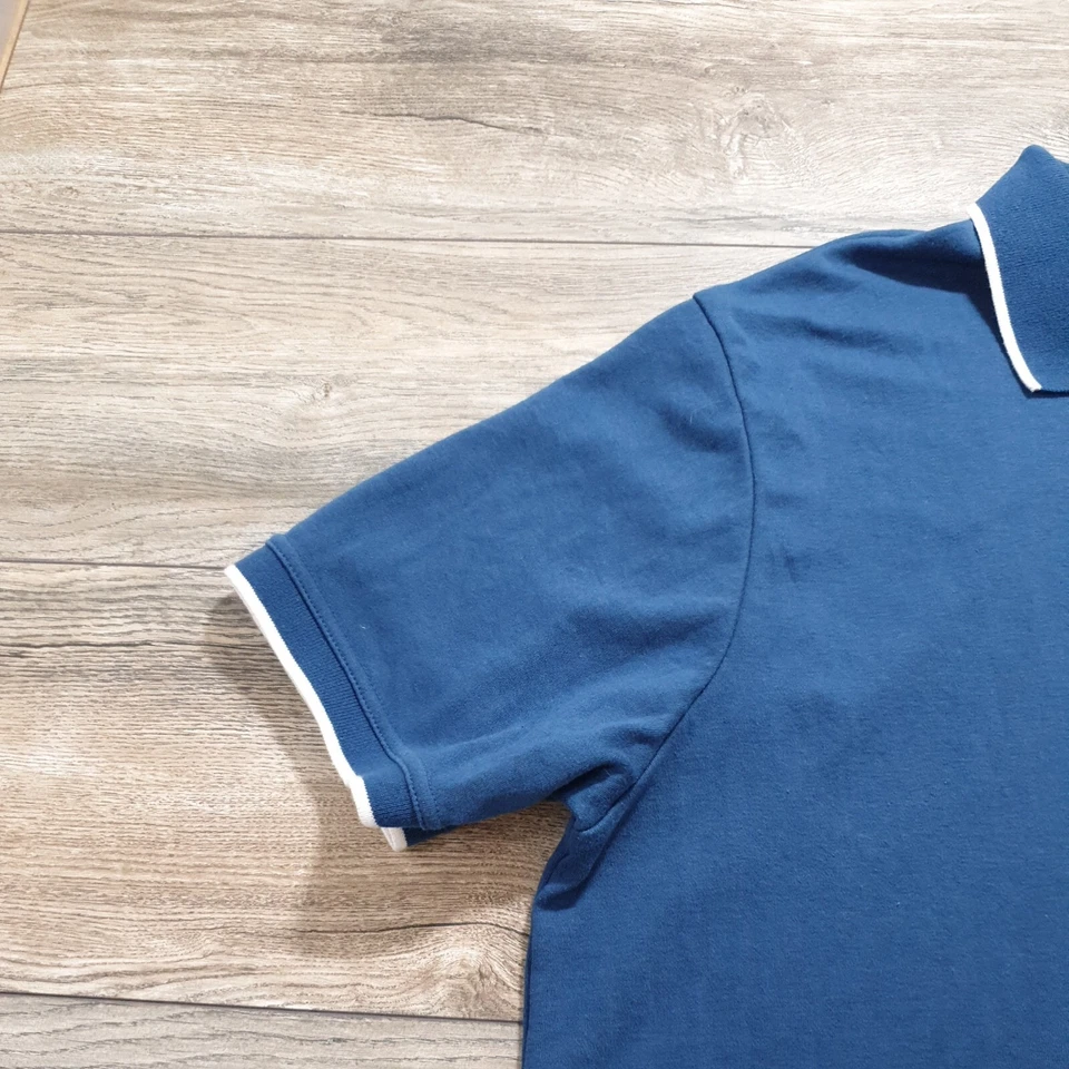 Basic Editions Mens XLT Tall Short Sleeve Shirt Collar Pocket Casual Weekend - Image 3 of 4