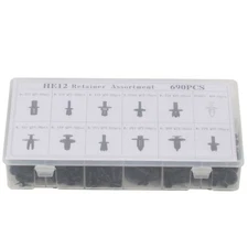 690 Clips New Rivets Fastener Retainer Clips For Auto Cars Truck Fender