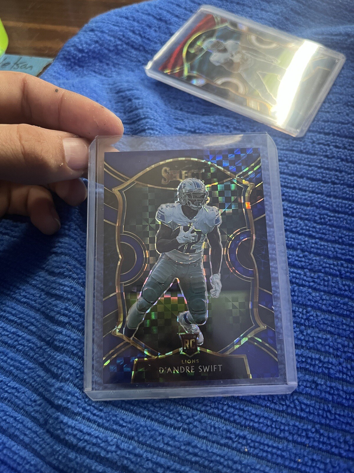 2020 Panini Select - Concourse Blue Prizm #51 D'Andre Swift /175 (RC)