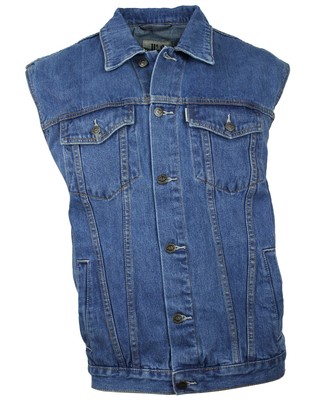 WESTERN Jeansweste - Biker Weste Dunkelblau S-4XL