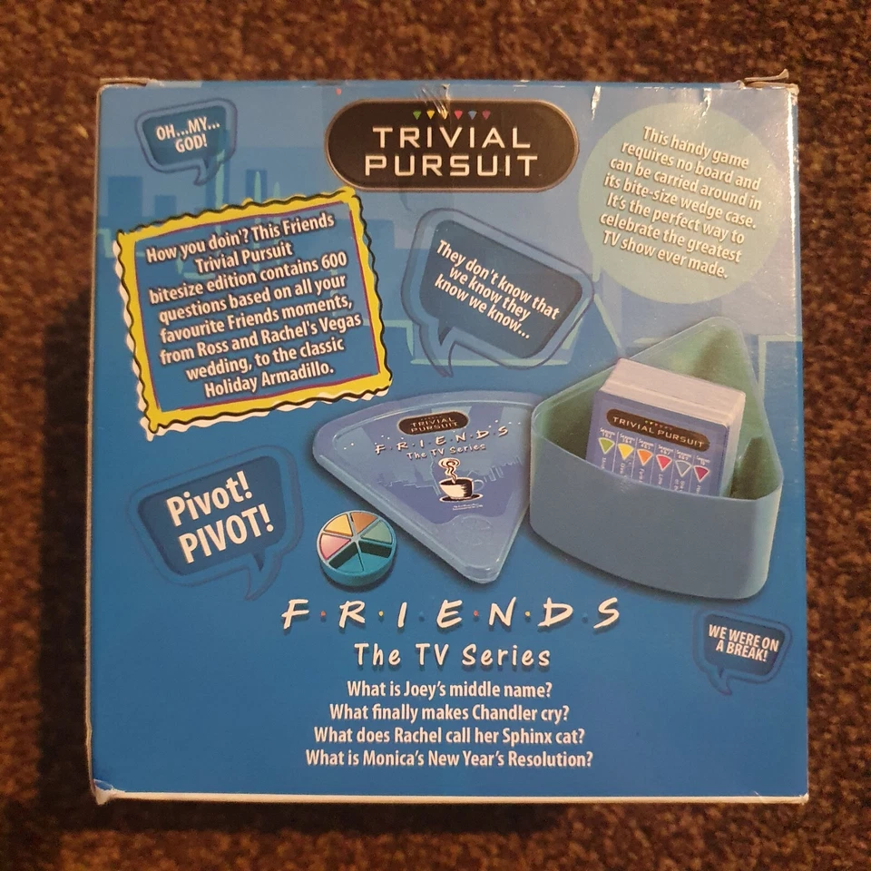 Friends Trivial Pursuit Game - Coloured Pieces Of Pie Missing - Image 3 of 4