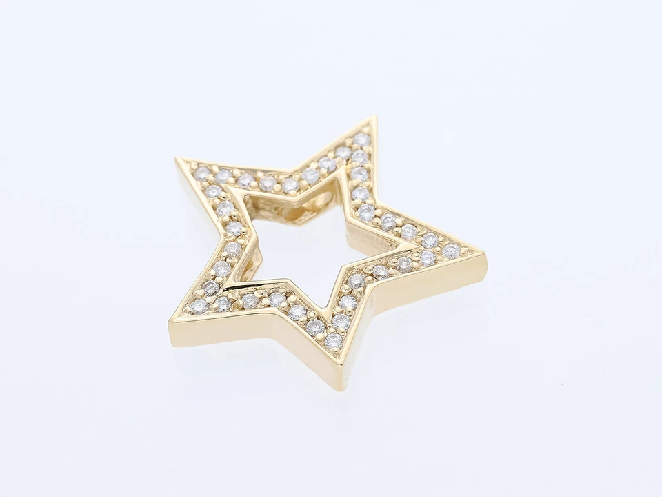 Top Preis Juw. Christ Anhänger 0,30 ct. Brillanten Diamanten 585 Gold Deta - Bild 4 von 4