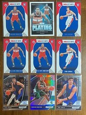 2021 RC Wizards Lot Deni Avdija Cassius Winston NBA Hoops Prizm RED BACK Rookie