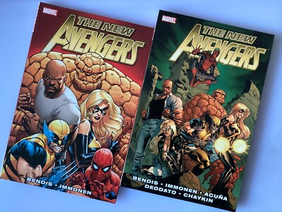 THE NEW AVENGERS (MARVEL) Paperback 1 and 2 (Bendis / Immonen)