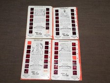 VINTAGE 4 1953-55 TRUE-VUE PICTURE STORY SNOW WHITE LITTLE RED FILM SLIDE CARDS