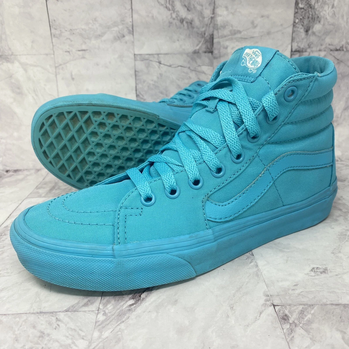 Vans Sk8 Hi Women s Sz 8 M High Top Skate Sneakers Lace Up Teal
