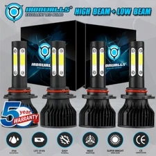 For Chevy Silverado 1500 2500HD 1999-2006 4-Sides LED Headlight Combo Kits White