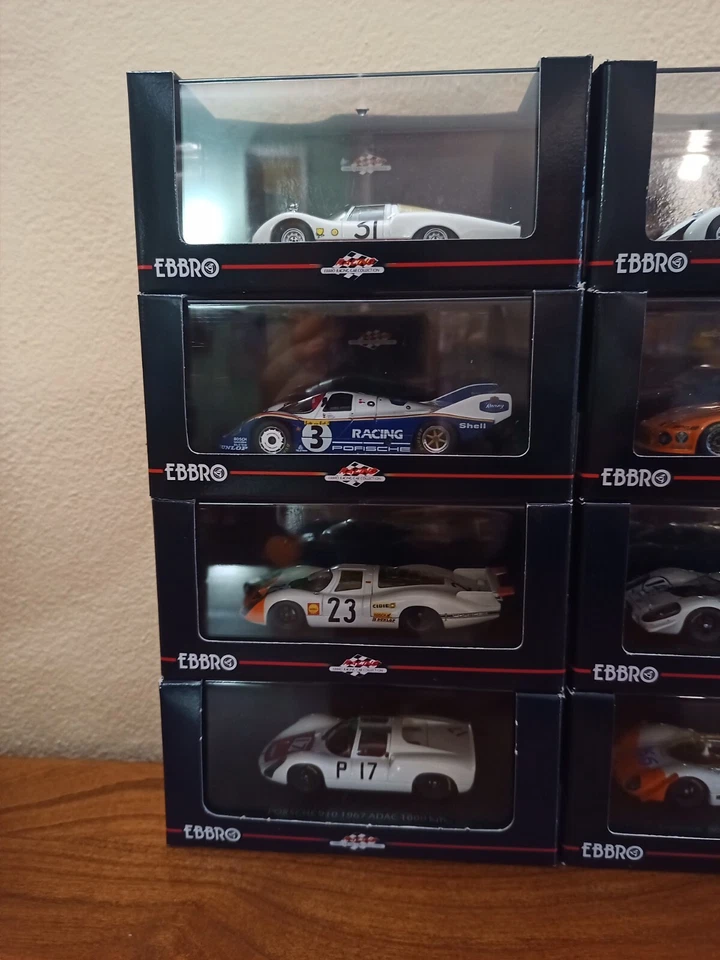 EBBRO Racing Car Collection 1/43 Porsche modelli vari come nuovi! - Immagine 2 di 4