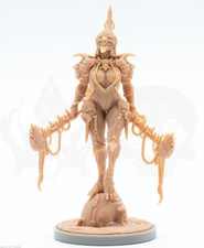 30mm Base Size Resin Kingdom Death Female Warrior Unpainted Unassembled 514KD