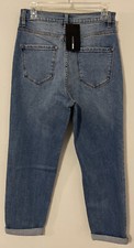 Fashion Nova Womens Size 9 Stretchy Denim Style Blue Mom Jeans NWT A4759