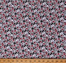 Cotton Looney Tunes Sylvester Cat Characters Fabric Print by the Yard D766.51