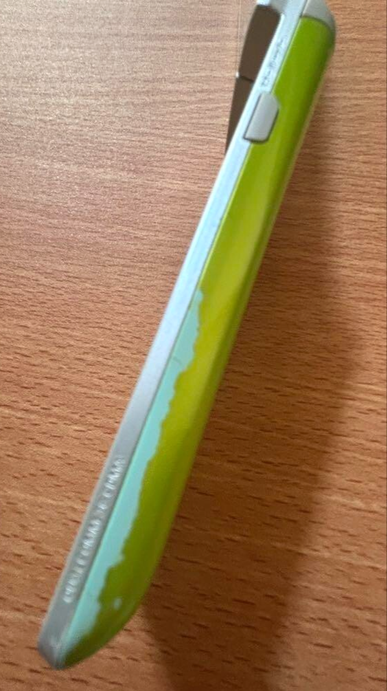 AU GRATINA Yellow Green Japanese FLIP phone cell phone | eBay