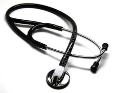 Professional Cardiology Stethoscope Black, by Vilmark, 1b Life Limited Warranty