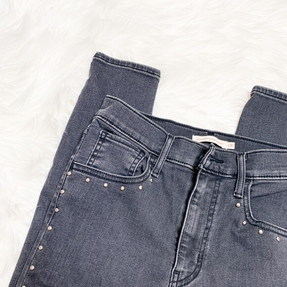 Levi’s Mile High Super Skinny Studded Washed Black size 28 EUC image 2