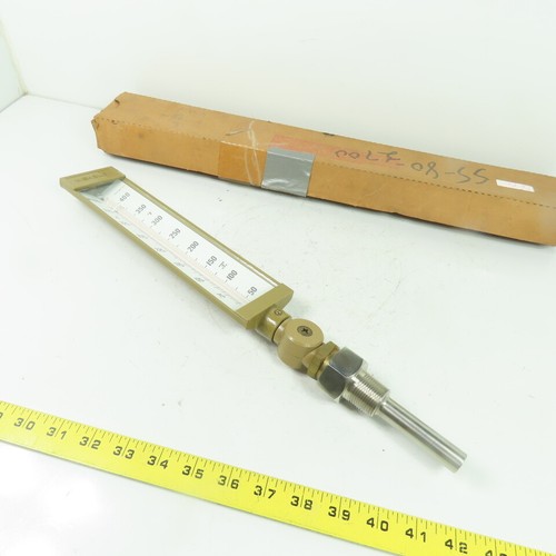 Weksler AA5H9 Adjust Angle Industrial Thermometer 9" Case 3-1/2" Stem 50-400°F - Picture 3 of 8