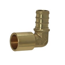 1/2 x 1/2 Male Sweat 90 Degree Elbow Adapter Barb Crimp Pex Fitting 10 PCS