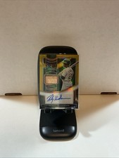 2023 Panini Select Swatches Signatures Rickey Henderson Gold Auto Relic /10 A43
