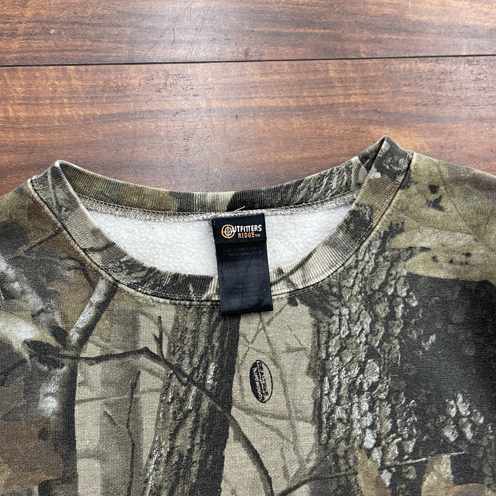 Realtree Camo Outfitters Ridge Mens Large Camouflage Crewneck Sweatshirt