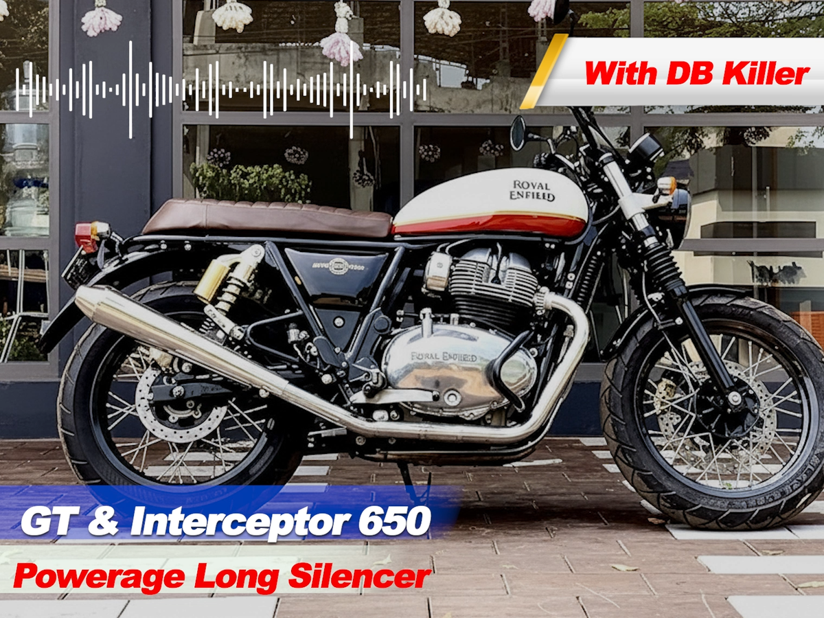 Fit For Royal Enfield GT Continental 650 Powerage Exhaust